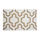 Saffron Fabs Cotton Quatrefoil Bath Rug