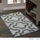 Saffron Fabs Cotton Quatrefoil Bath Rug