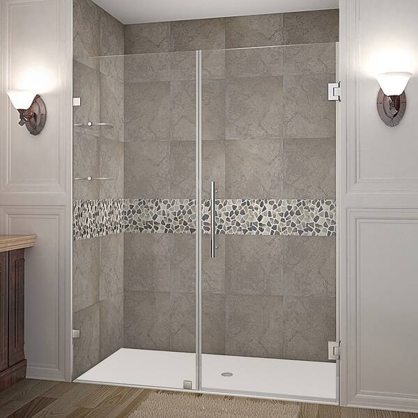 Shop Aston Nautis Gs 62 X 72 Inch Completely Frameless Hinged