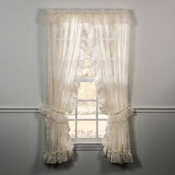 Ellis Curtain Beverly Lace Priscilla Pair With Ties Ellis Curtain Beverly Lace Priscilla