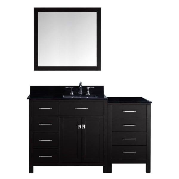 Caroline Parkway 57 In Single Left Sink Vanity W Granite Top Caroline Parkway 57 In Single Left Sink Vanity W Granite Top