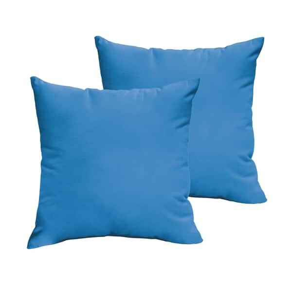 Blue Outdoor Throw Pillow Insert Included Light Blue Pillow 