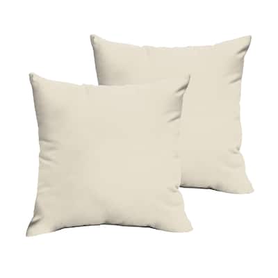Sorra Home Sloane Ivory 20 x 20-inch Indoor/ Outdoor Knife Edge Pillow Set