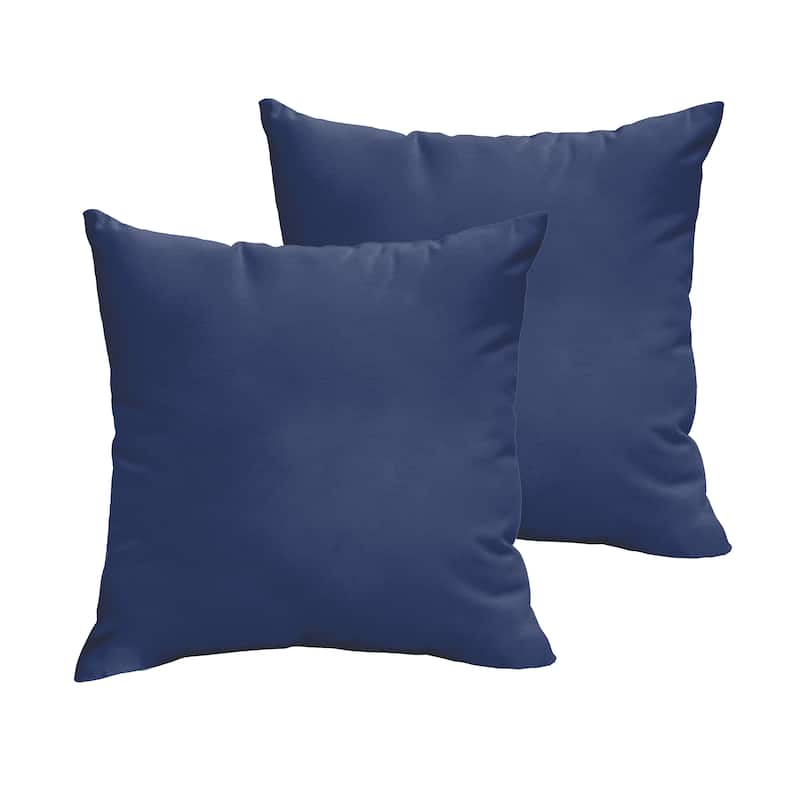 Sorra Home Sloane Marine 20 x 20-inch Indoor/ Outdoor Knife Edge Pillow Set