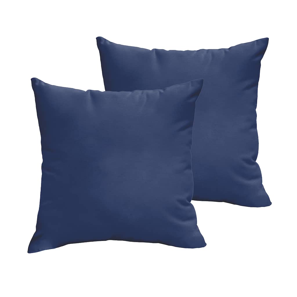 Sorra Home Sloane Marine 20 x 20-inch Indoor/ Outdoor Knife Edge Pillow Set