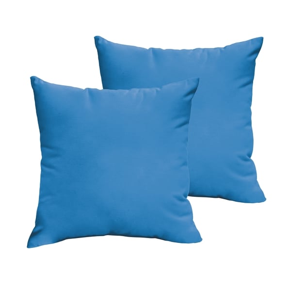 Light blue throw pillows for online bed