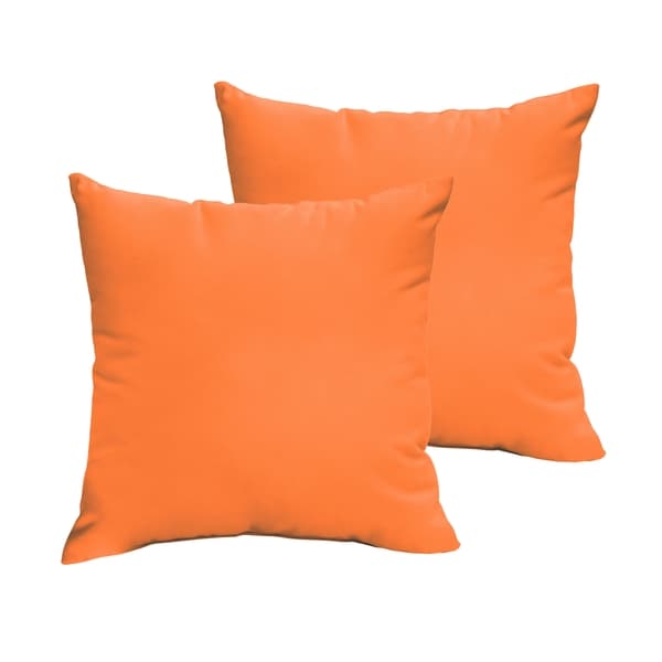 orange outdoor pillows