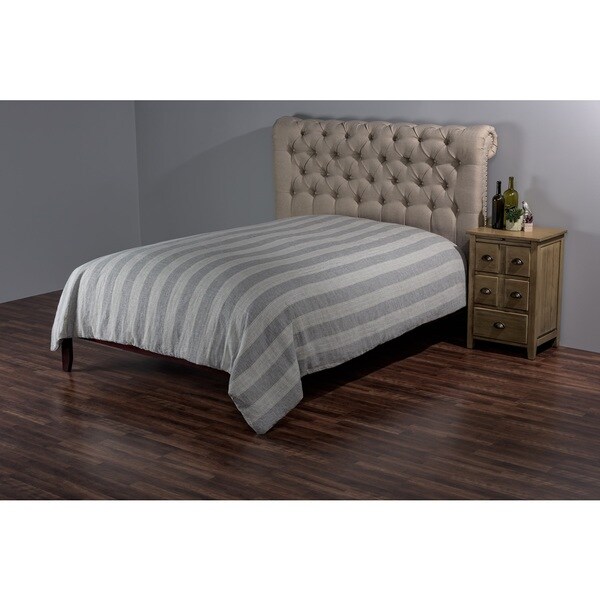 Rizzy Home Katherine Grace Striped Linen Duvet Cover