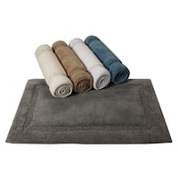 Set Of 4 Modesto Collection Linen Cotton Tufted Bath Rug Set - Home Weavers  : Target