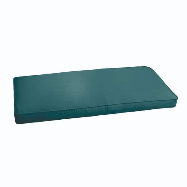 Mozaic Co Sloane Teal 60-Inch Indoor/ Outdoor Corded Bench Cushion