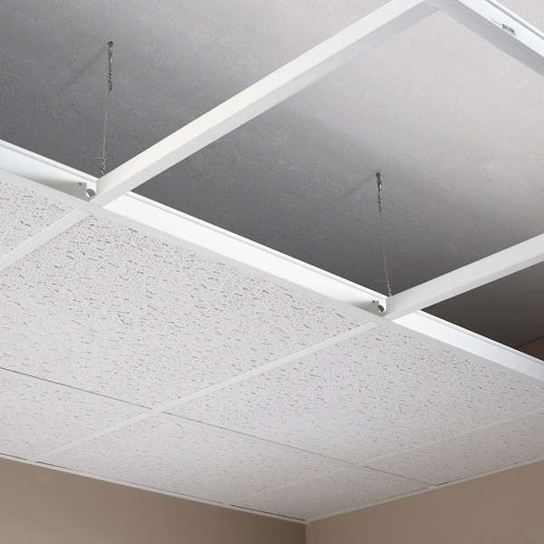 Hg Grid 100 Sq Ft Suspended Ceiling Kit White Overstock Hg Grid 100 Sq Ft Suspended Ceiling Kit White Overstock