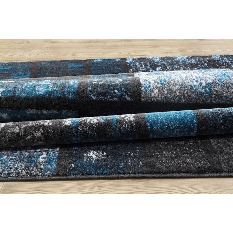 Persian Rugs Modern Turquoise Rug - 2' x 3'