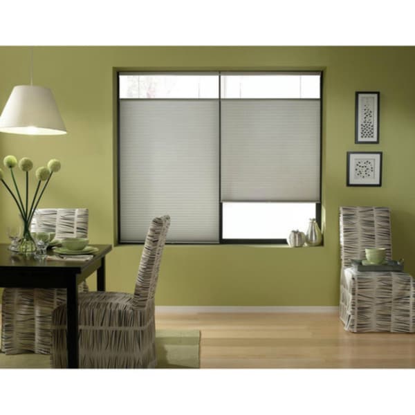 First Rate Blinds Silver Cordless Top Down Bottom Up 33 to 33.5-inch Wide Cellular Shades