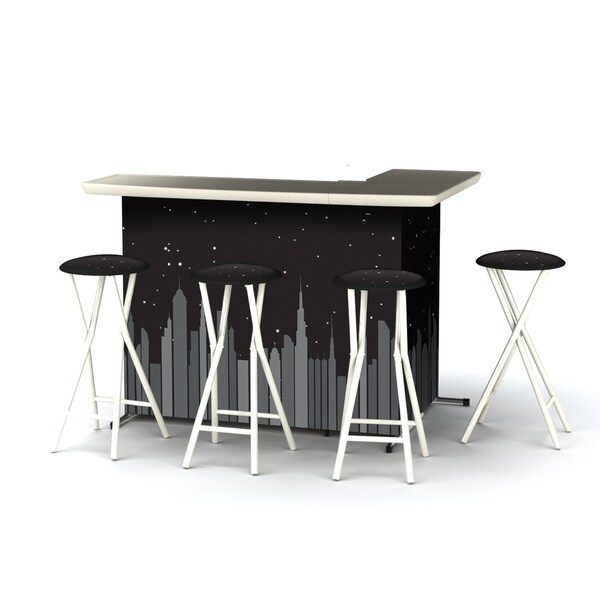 Best of Times Nightscape Portable Patio Bar with Stools - 18326662 ...