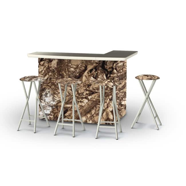 Best of Times Camouflage Portable Patio Bar with Stools