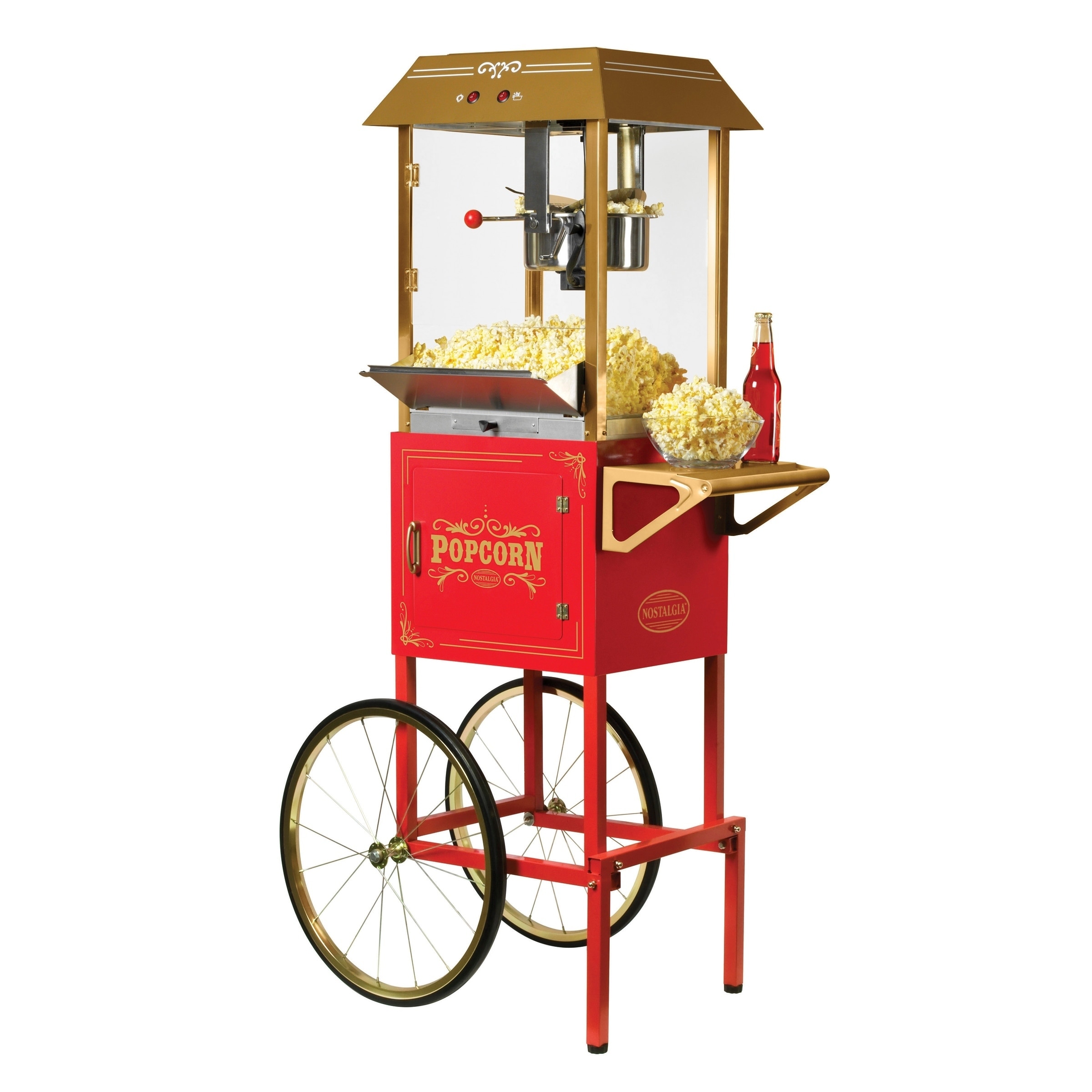 commercial popcorn machine on wheels