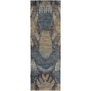 Hand-Knotted Vera Abstract Area Rug - 2' 6" x 8'