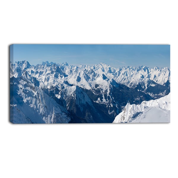 Designart French Alps Panorama Photography Canvas Art Print Blue Overstock 11357930