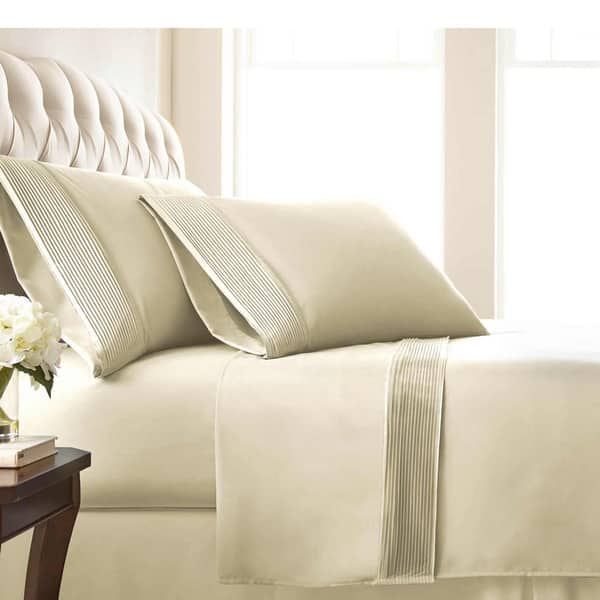 Shop Vilano 21 Inch Extra Deep Pocket Pleated Bed Sheet Set On