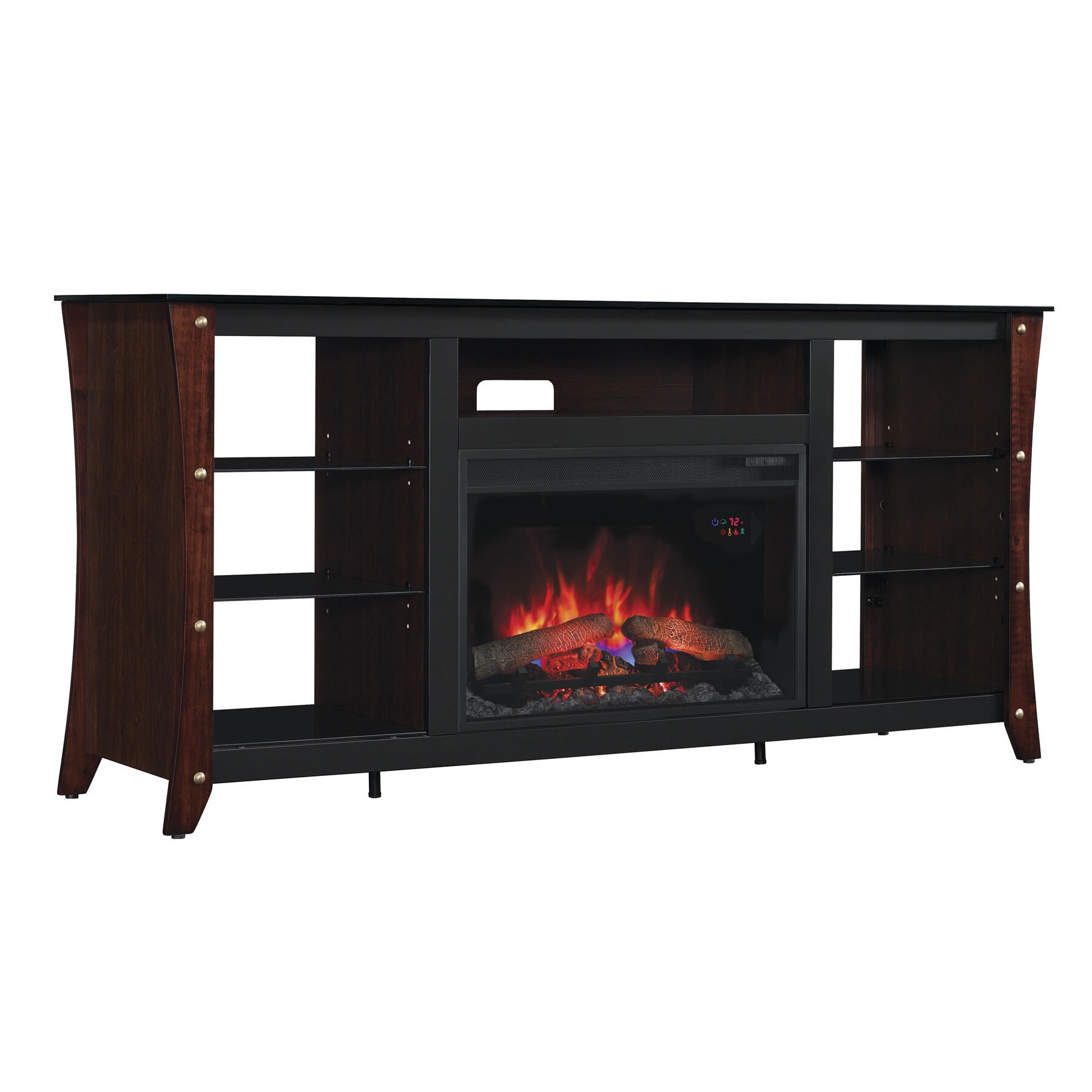 Shop Marlin Tv Stand With 26 Inch Infrared Quartz Fireplace