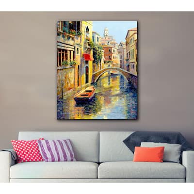 ArtWall 'Haixia Liu's Reflection Of Venice' Gallery Wrapped Canvas