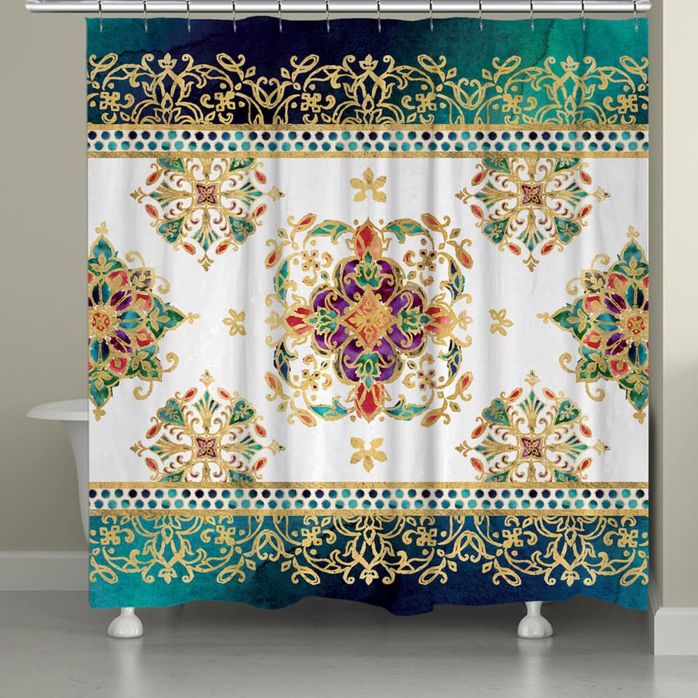 Laural Home Medallion Jewels Shower Curtain