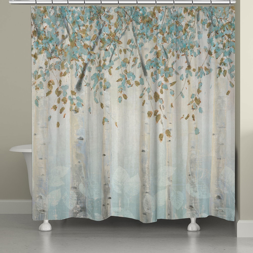 Deer on Sunset Lake Shower Curtain - Laural Home