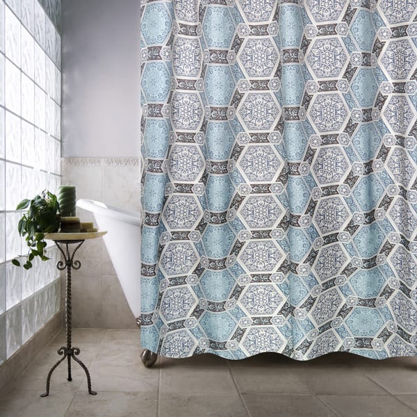 Park B. Smith Renaissance Tiles Watershed Shower Curtain Bed Bath & Beyond 11366829