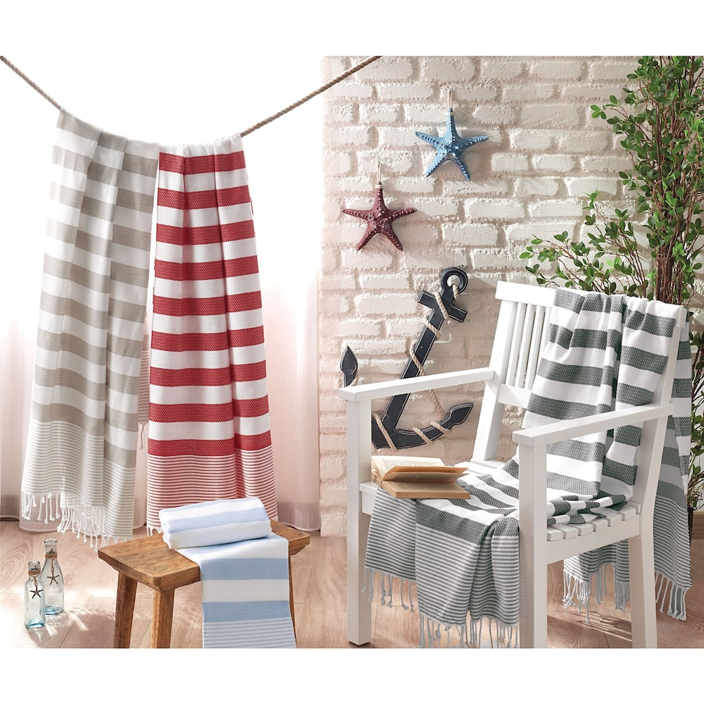 Brielle Stripes Pestemal Turkish Beach Towel