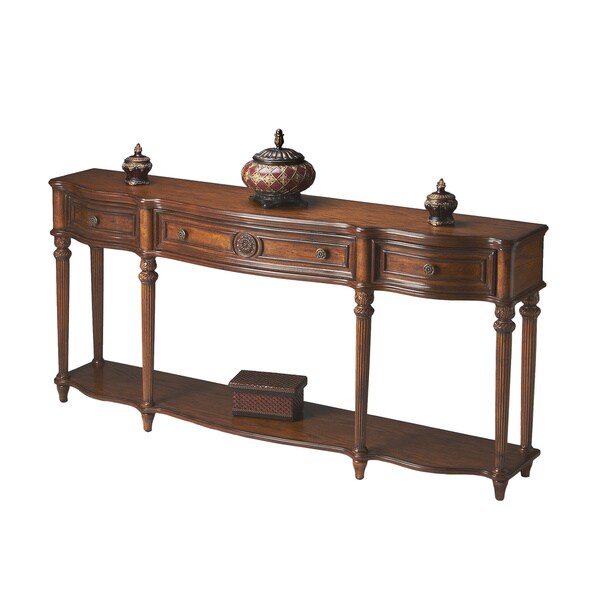 Handmade Butler Peyton Vintage Oak Console Table (China)