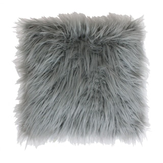 ThroThro by Marlo Lorenz Keller Faux Keller Faux Mongolian Fur Throw Pillow