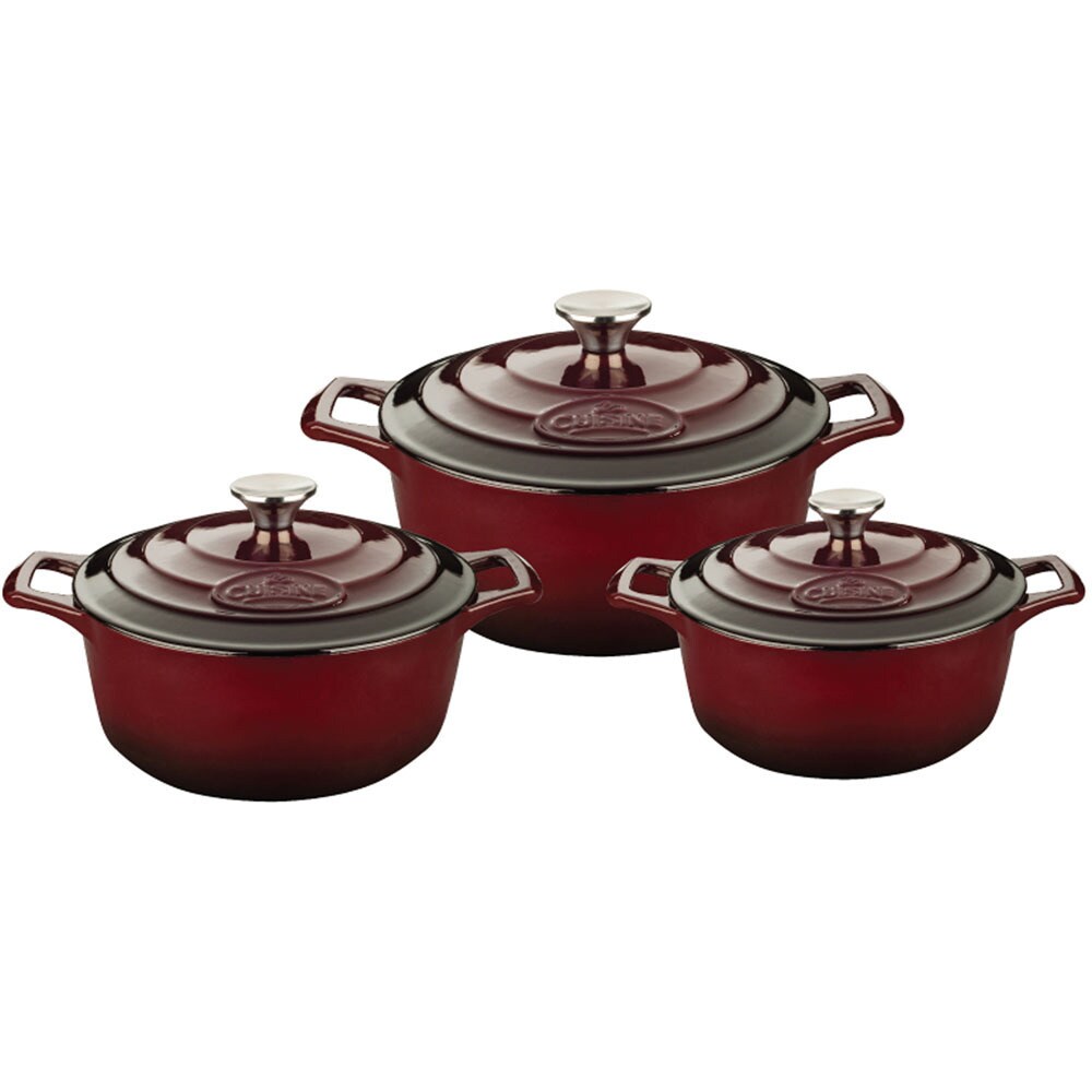 La Cuisine PRO Ruby Cast Iron Oval 6.75-quart Casserole Dish - Bed Bath &  Beyond - 11367709