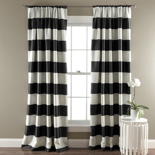 Lush Decor Stripe Blackout Curtain Panel Pair - 50