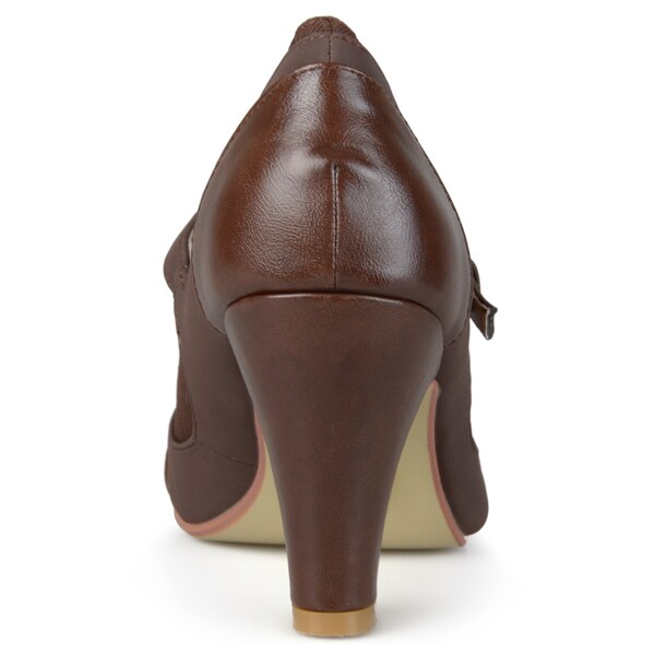 two tone mary jane pumps