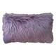 preview thumbnail 15 of 17, Thro by Marlo Lorenz Keller Faux Mongolian Rectangle Throw Pillow Purple