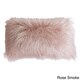 preview thumbnail 2 of 17, Thro by Marlo Lorenz Keller Faux Mongolian Rectangle Throw Pillow Keller Faux Mongolian-12x20-Rose Smoke