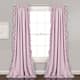The Gray Barn Gila Ruffled Edge Curtain Panel Pair - 54X84 - Lilac