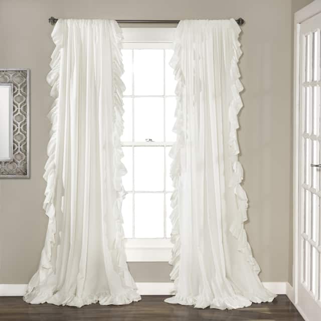 The Gray Barn Gila Curtain Panel Pair - 54X84 - 84 Inches - White