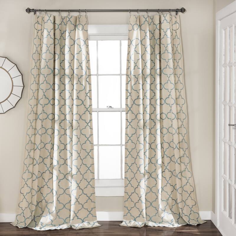 Gracewood Hollow Rowling Geo Curtain Panel Pair - 54X84