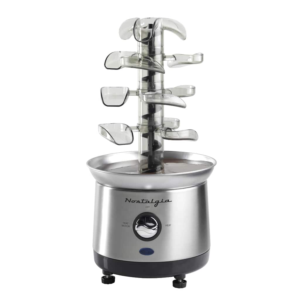 Nostalgia 2-lb. Stainless Steel Cascading Fondue Fountain