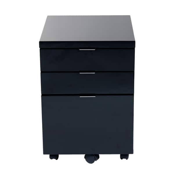 Shop Gilbert File Cabinet Black Lacquer Free Shipping Today