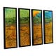 ArtWall 'Vincent van Gogh's Evening Landscape with Rising Moon' 4-piece ...