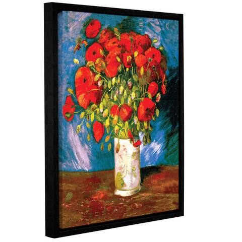 ArtWall 'Vincent van Gogh's Poppies' Gallery Wrapped Floater-framed Canvas