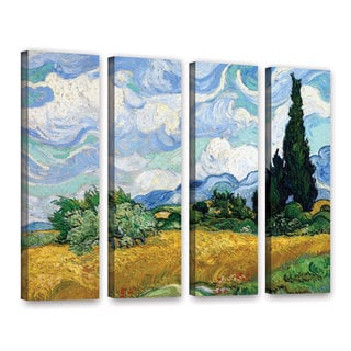 ArtWall Vincent Vangoghs Wheatfield with Cypresses Gallery Wrapped Canvas 18 by 24-Inch