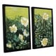 ArtWall Vincent van Gogh's Wild Roses, 2 Piece Floater Framed Canvas ...