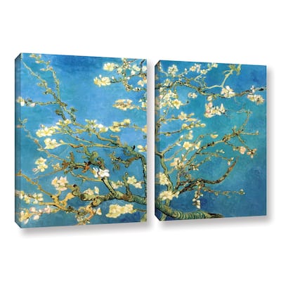 ArtWall 'Vincent van Gogh's Almond Blossom' 2-piece Gallery Wrapped Canvas Set