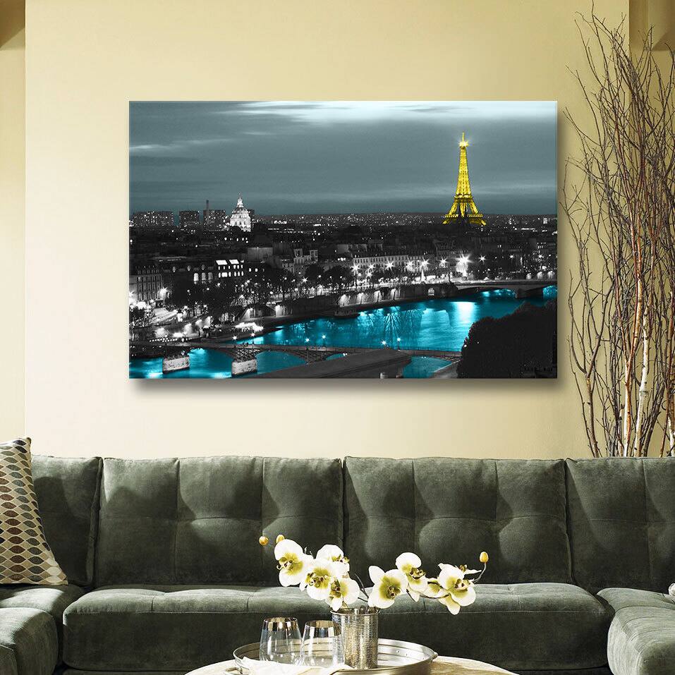 ArtWall 'Revolver Ocelot's Paris' Gallery Wrapped Floater-framed Canvas