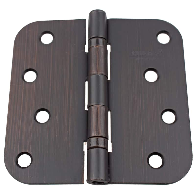 GlideRite 4-inch Ball Bearing Door Hinges 0.625-inch Radius Corners Oil Rubbed Bronze (Pack of 12 or 24)