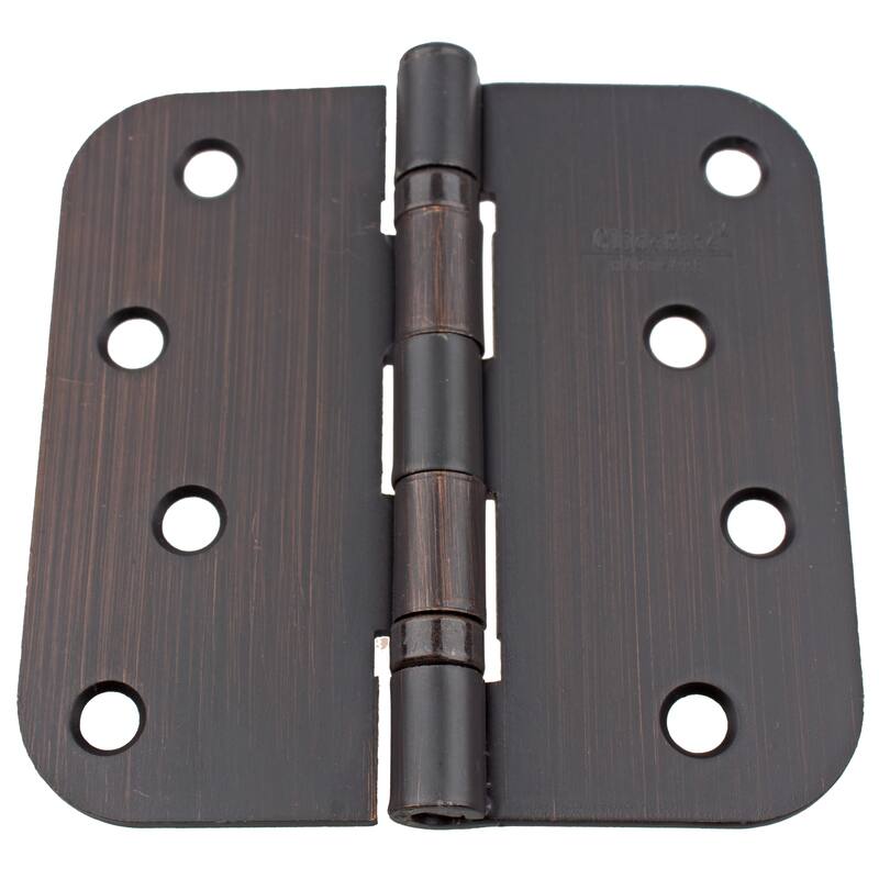 GlideRite 4-inch Ball Bearing Door Hinges 0.625-inch Radius Corners Oil Rubbed Bronze (Pack of 12 or 24)