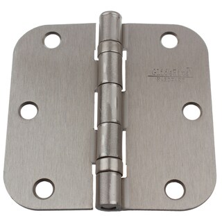 3.5/" x 3 1//2/" Heavy Duty Ball Bearing 5//8/" Corner Radius Hinge w//screws